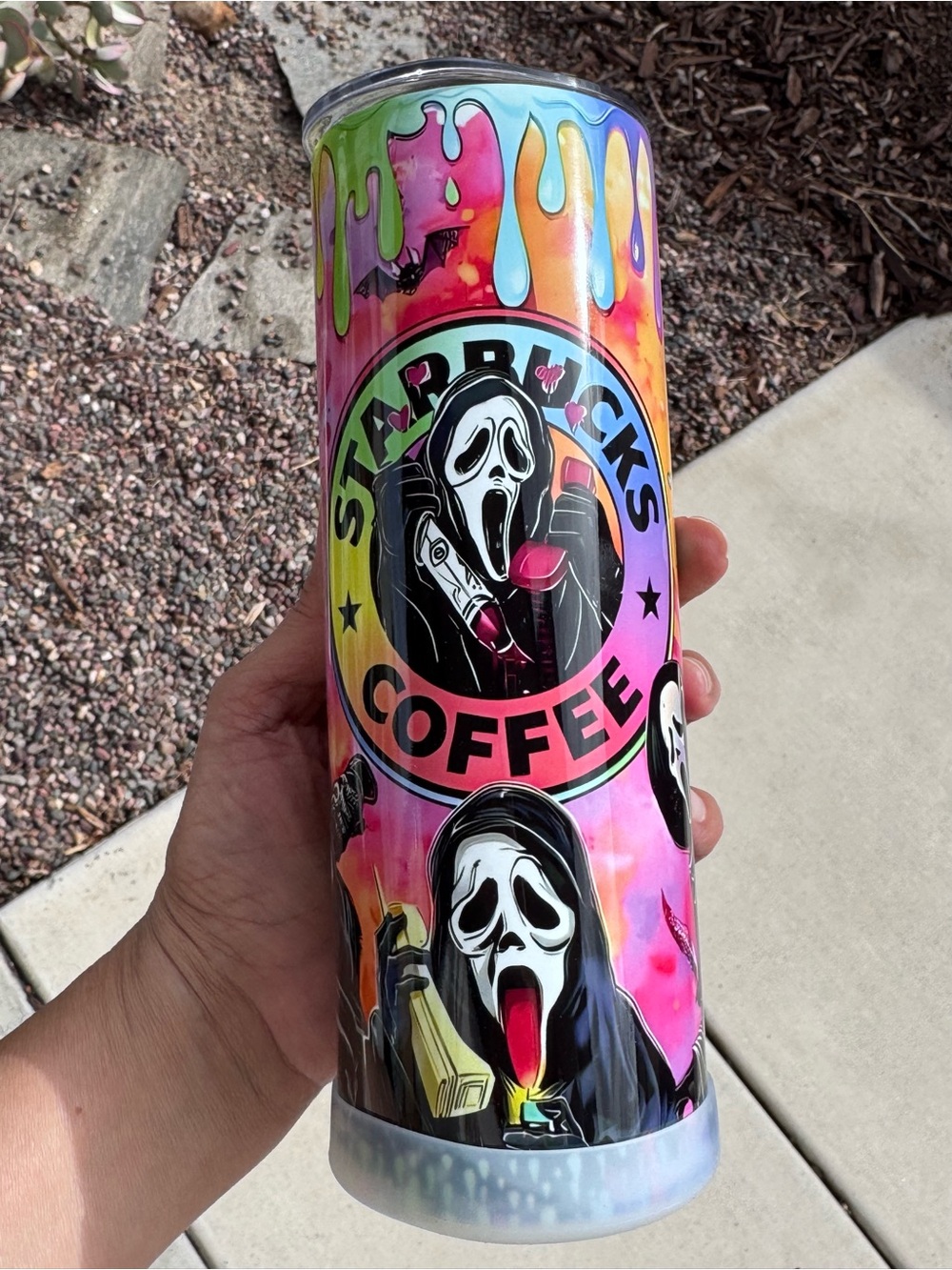 Ghostface Starbucks 20 oz tumbler